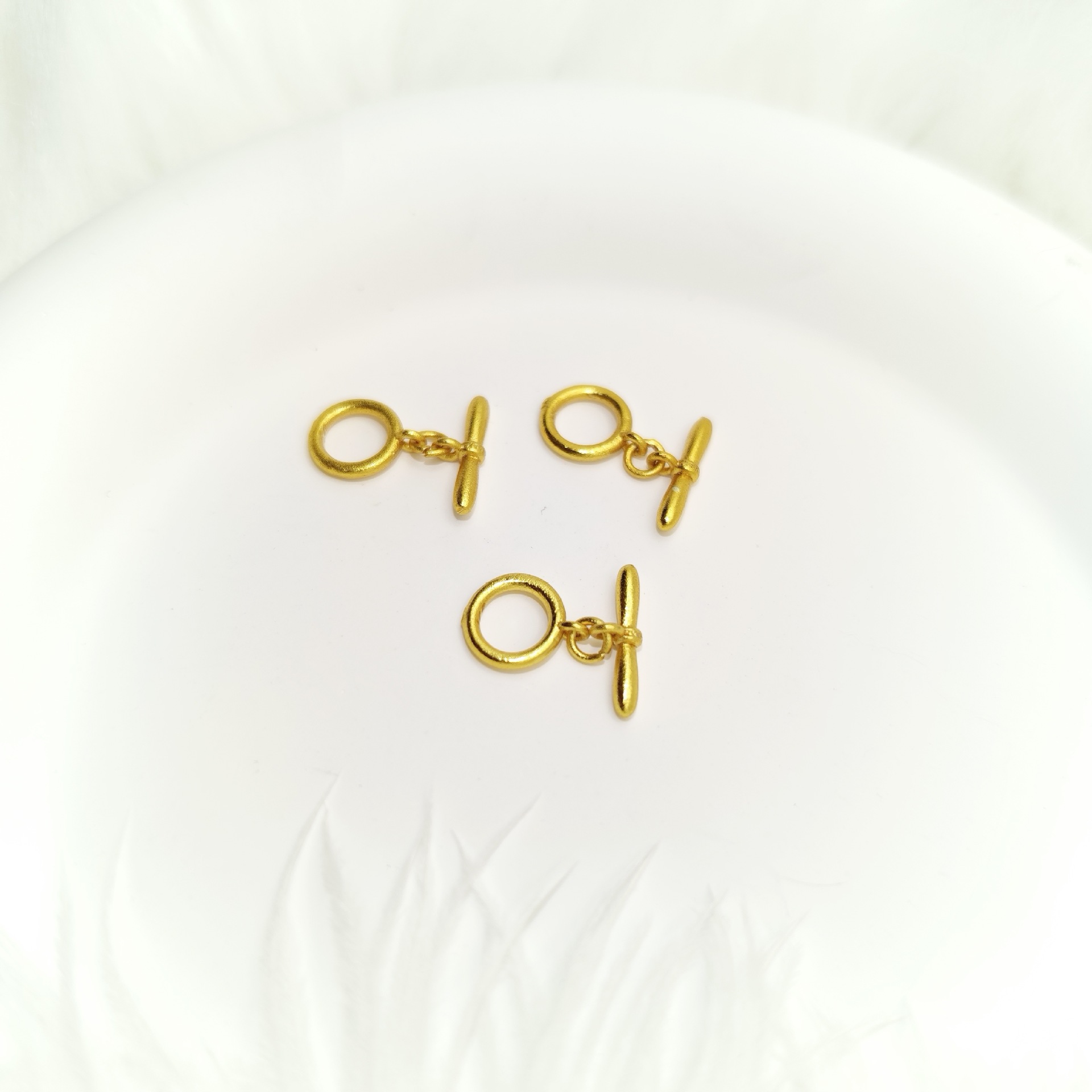 Color-preserving pure copper plated with ancient gold OT clasp necklace, bracelet, and end connection clasp diy accessory factory pic 7