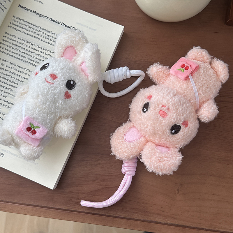 Wholesale of cute bear pendants, plush toys, figurines, little rabbits, schoolbags, hanging ornaments, keychains, and doll gifts pic 11