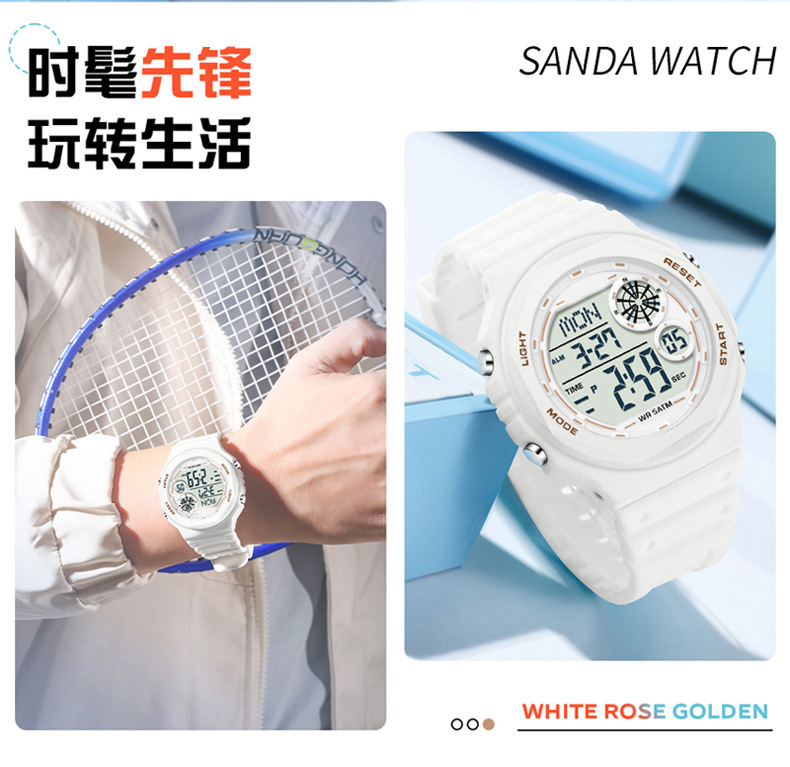 HANSHI electronic watch, multi-functional outdoor sports waterproof watch for teenagers and students, diving watch pic 19