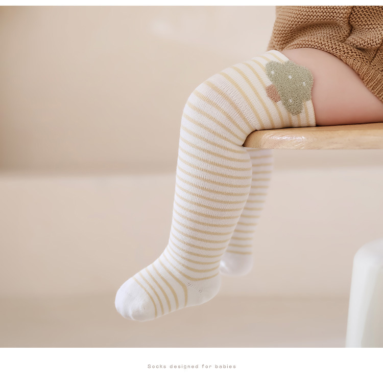 新生儿长筒袜秋冬季新品棉袜过膝卡通松口抗菌婴儿宝宝高筒袜子详情11