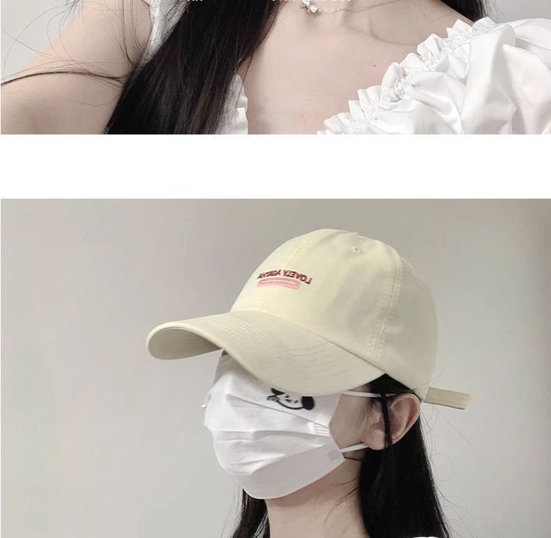 品牌【森多娜】休闲帽 通勤款 新款ins粉色棒球帽子女春夏天韩版时尚百搭字母学生鸭舌帽批发详情10