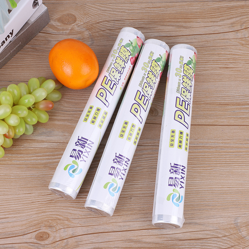 Food-grade fruit cling film, household PE refrigerator cling film, 30M*30CM, direct sales and wholesale from the manufacturer pic 12