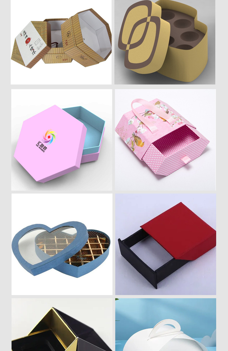 Folding one-piece packaging box, fashionable birthday gift, gift box, empty box, flip cover, clothes, foreign trade packaging paper box pic 18