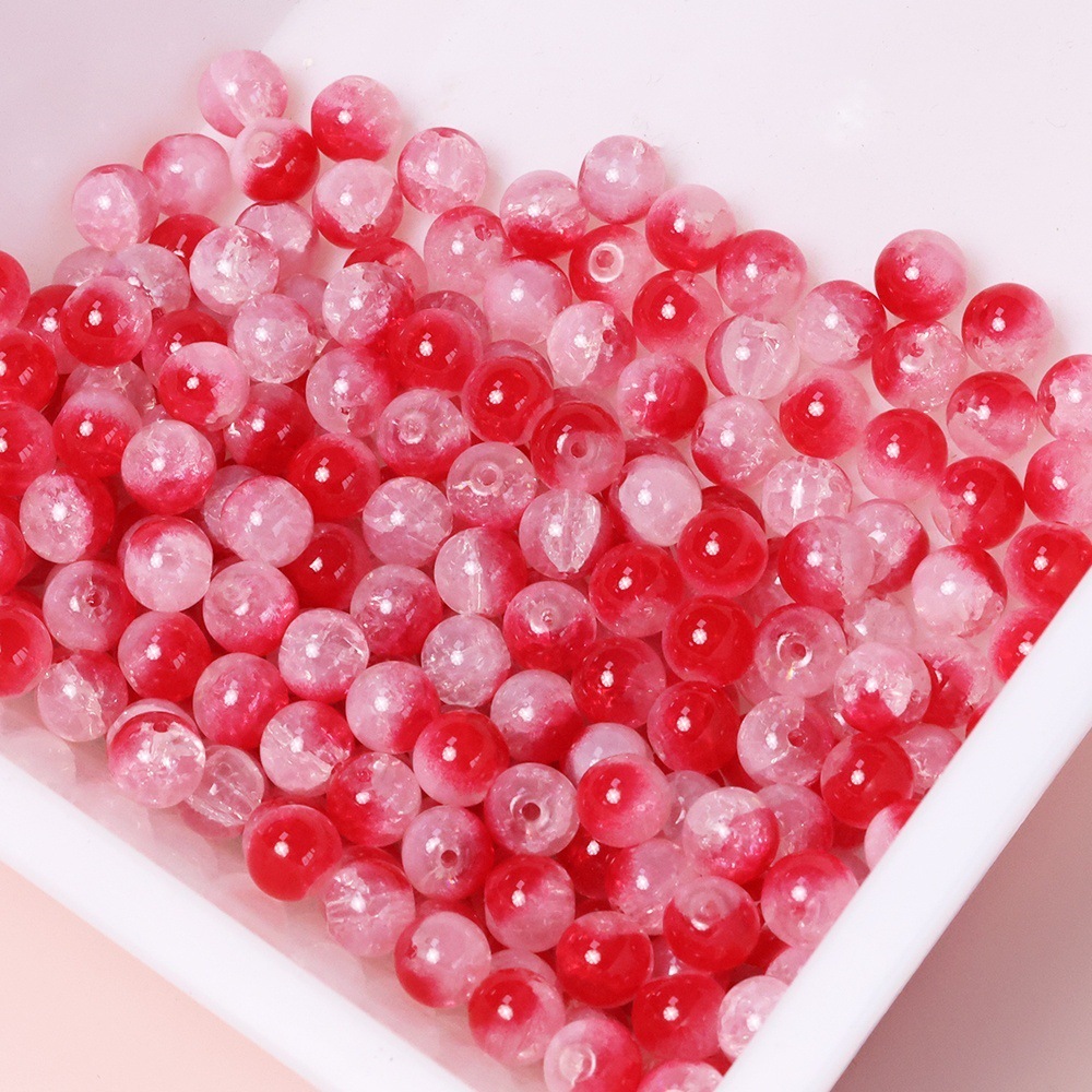 新10mm三色冰魄裂纹珠手工琉璃串珠散珠diy饰品手链配件项链材料详情13