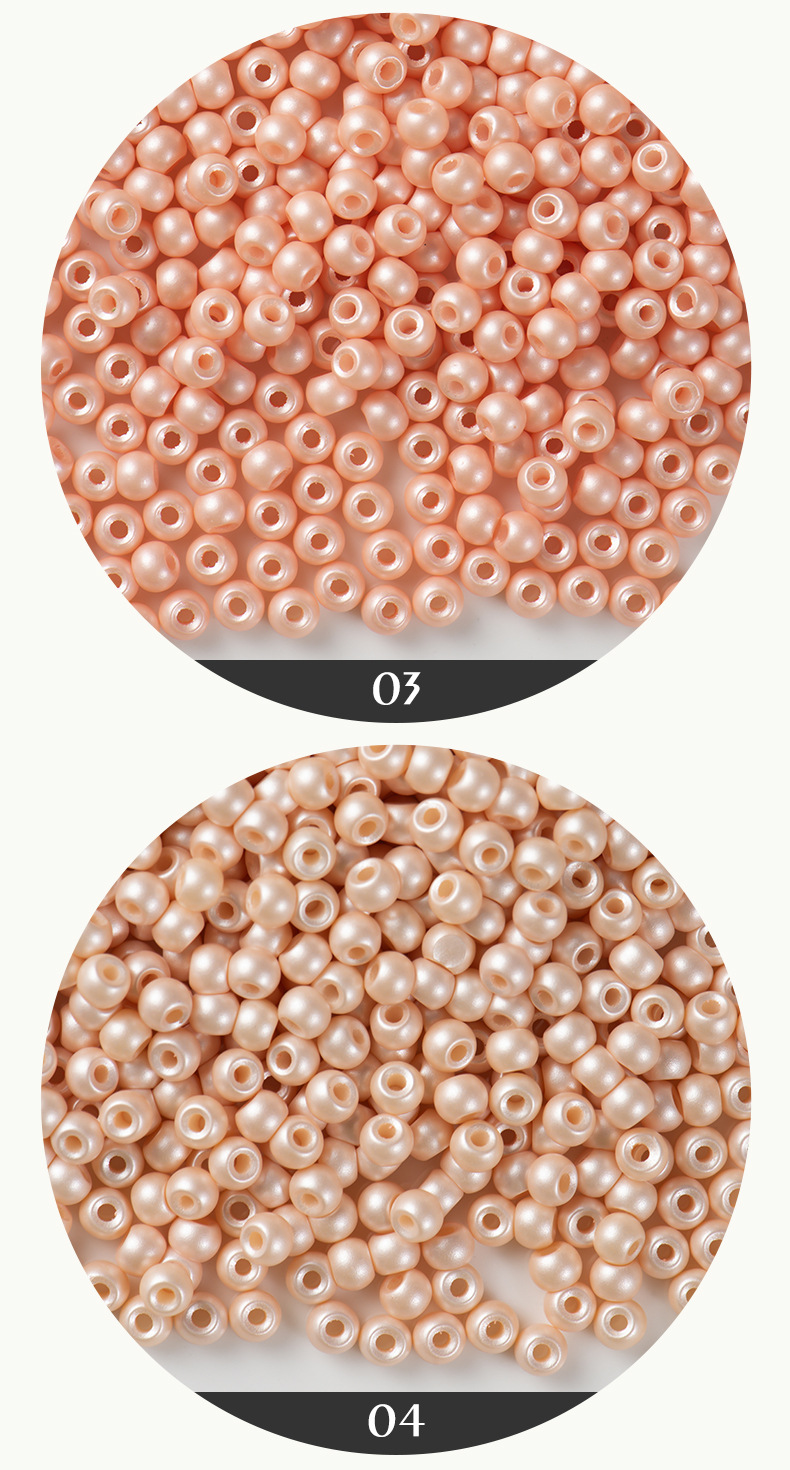 FGB千色玻璃米珠4mm珠光圆珠diy手工串珠饰品配件手链散珠混珠详情4