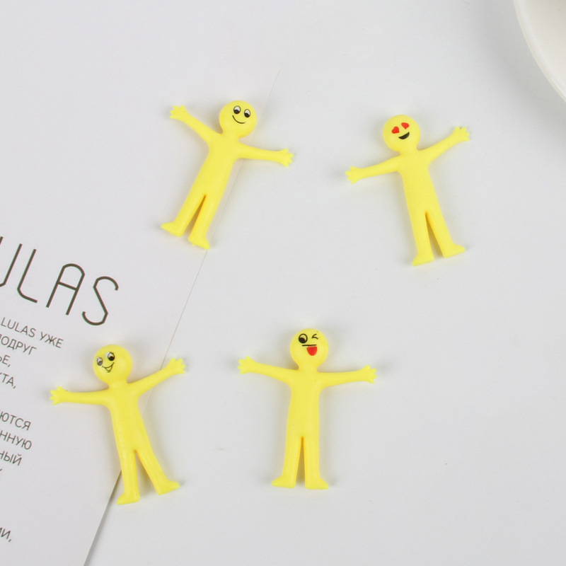 New and unique tpr elastic yellow figurine expression pulling release soft rubber creative Minion stress-relieving toy pic 15