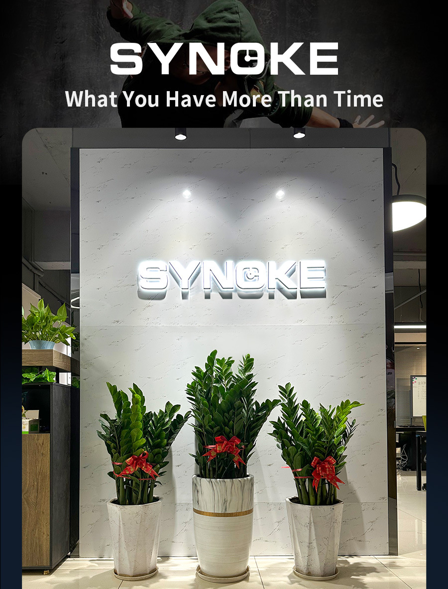 厂货SYNOKE轻薄方形经典学生手表电子表夜光防水运动男士小方块手详情29