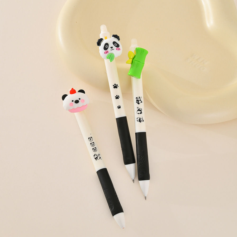 Chenxi Little Panda Erasable Pen ST0.5mm, smooth writing tip, crystal blue erasable gel pen, special for students pic 9