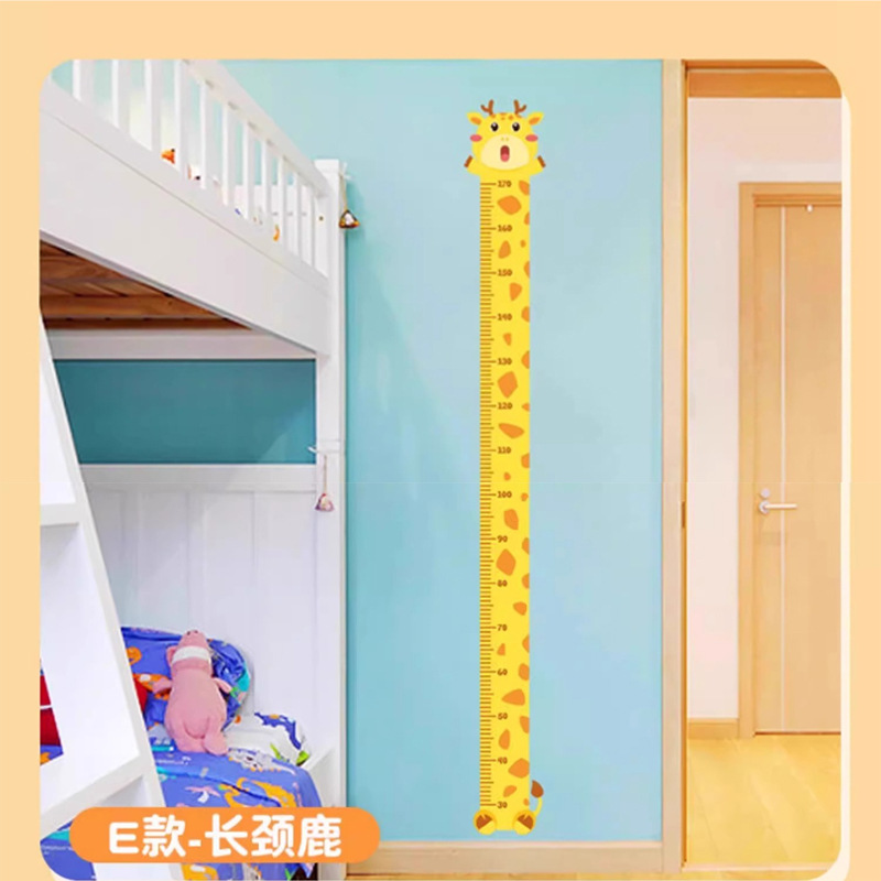 卡通宝宝身高贴测量身高尺墙贴纸可移除身高贴纸小孩儿童房间装饰详情11