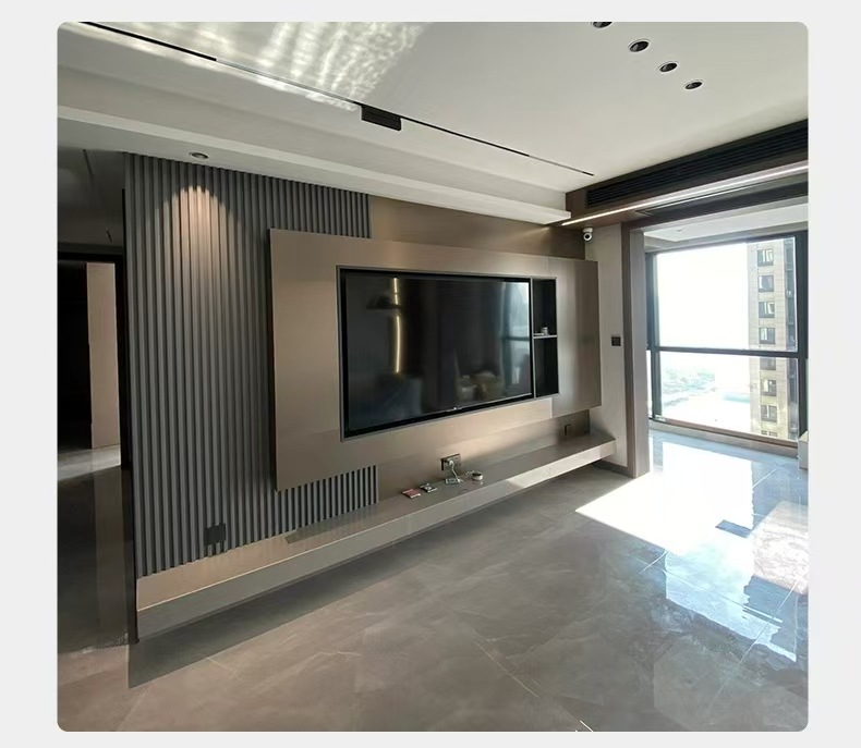 竹炭木金属板金属拉丝饰面板碳晶板镜面护墙板竹木纤维装饰木饰面详情24