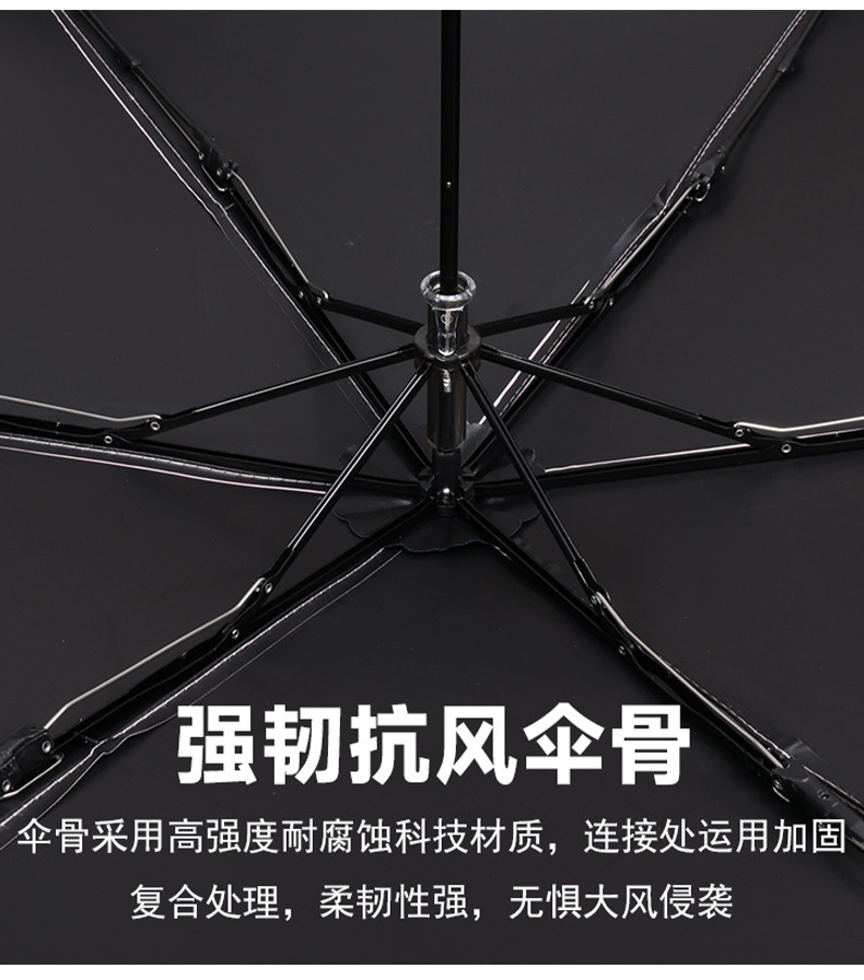 Ultra-light carbon fiber three-fold all-weather feather umbrella, portable pencil UV protection, sun protection and shade sun umbrella pic 10