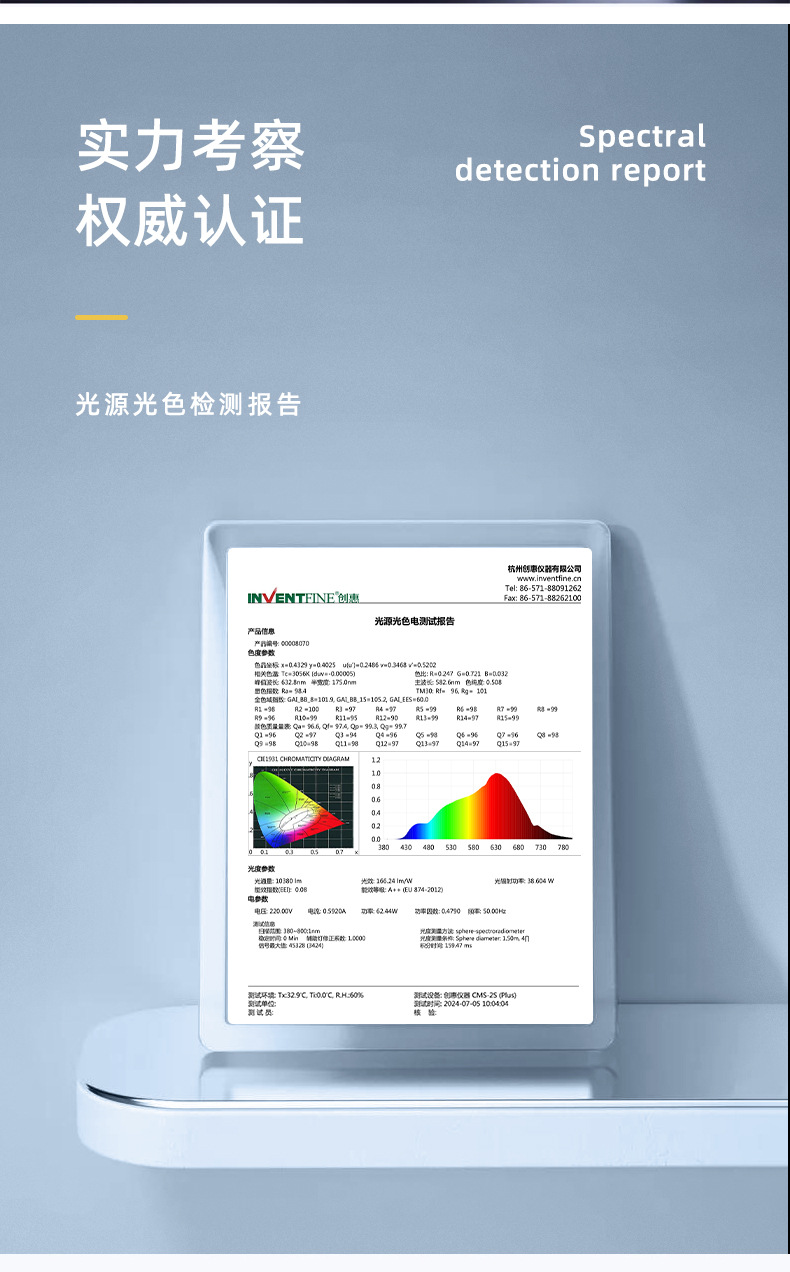 中山家装灯饰普瑞全光谱98简约护眼吸顶灯卧室灯具客厅灯大厅主灯详情5