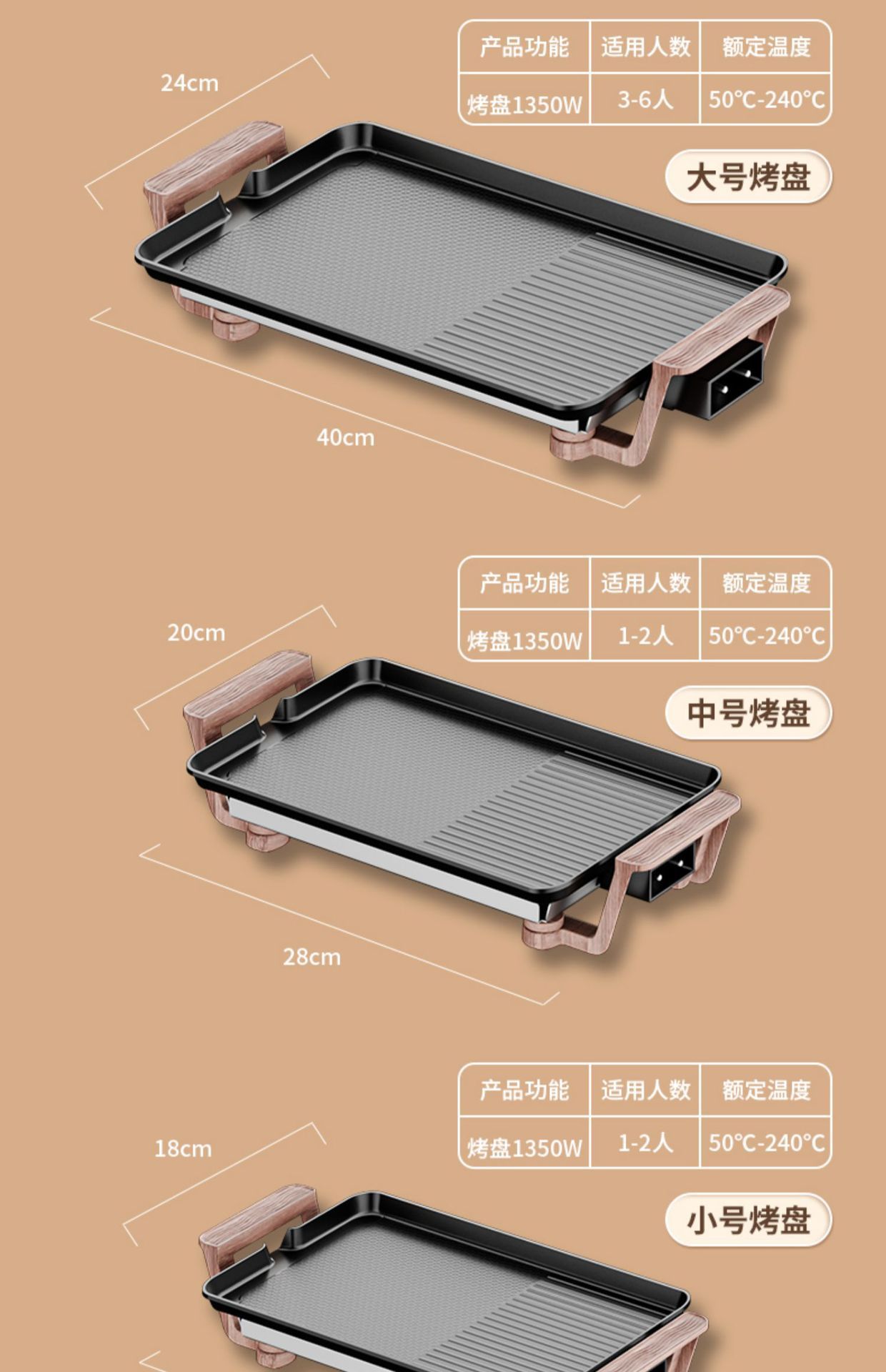 Household Korean-style electric grill, multi-functional indoor smokeless and non-stick electric barbecue grill, skewer grilling machine, grilled fish, fried steak pic 5