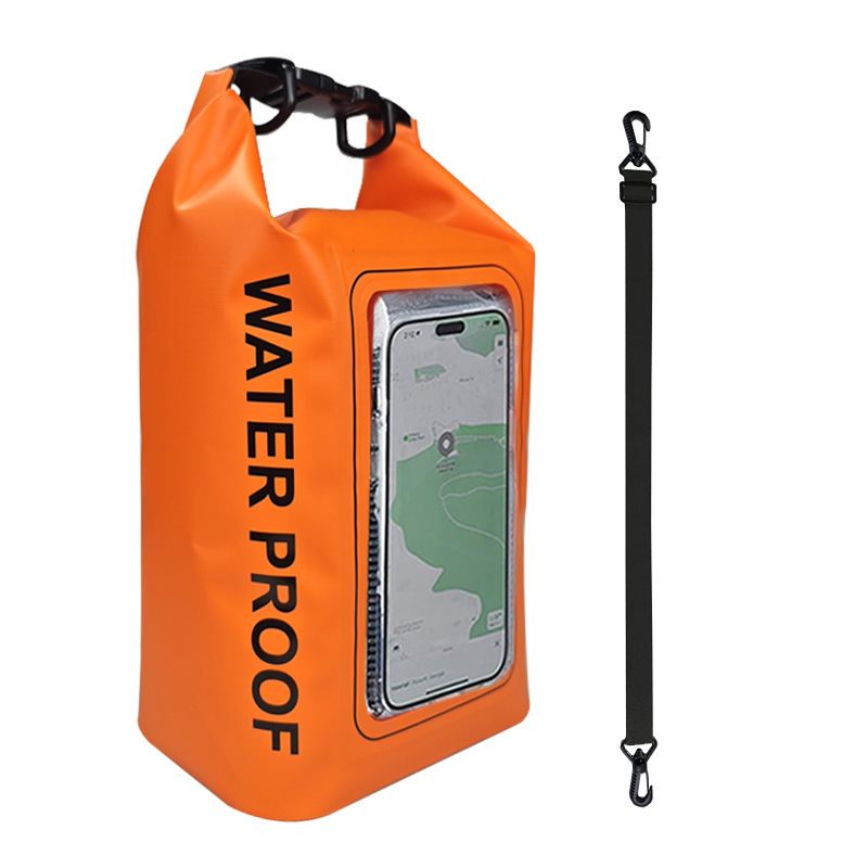 亚马逊新品2L防水包户外斜跨包二合一手机防水袋PVC游泳防水包详情40