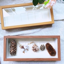 相框中空标本框木质玻璃立体黑色蝴蝶昆虫装裱自装摆台展示画框详情29