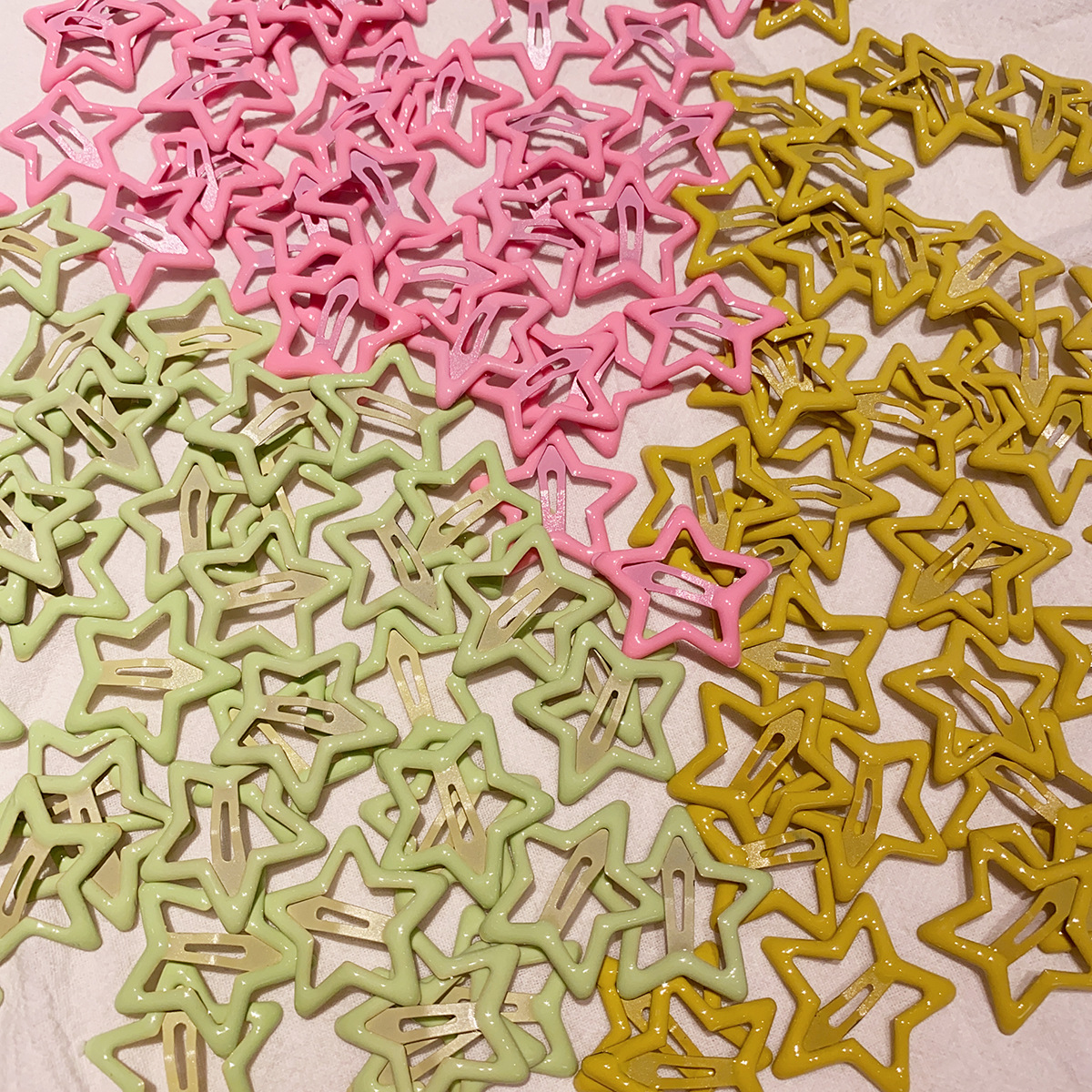 y2k多巴胺发夹彩色五角星星bb夹金属刘海侧边碎发夹子可爱发饰详情3