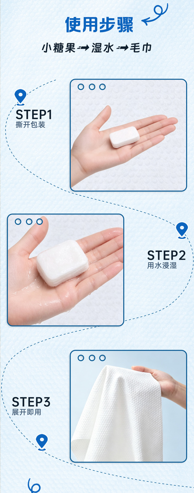 Disposable compressed towels, enlarged and thickened face towels, individual packaging, travel and tourism supplies, face towels wholesale, disposable towels pic 5