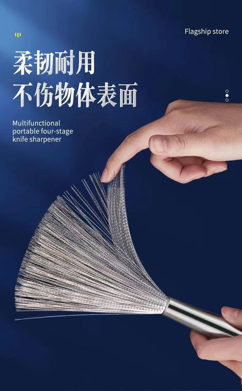 304 stainless steel pot brush for household use, easy to clean and does not accumulate dirt. Long-handled brush, a special pot cleaning tool for the cafeteria and kitchenware pic 7