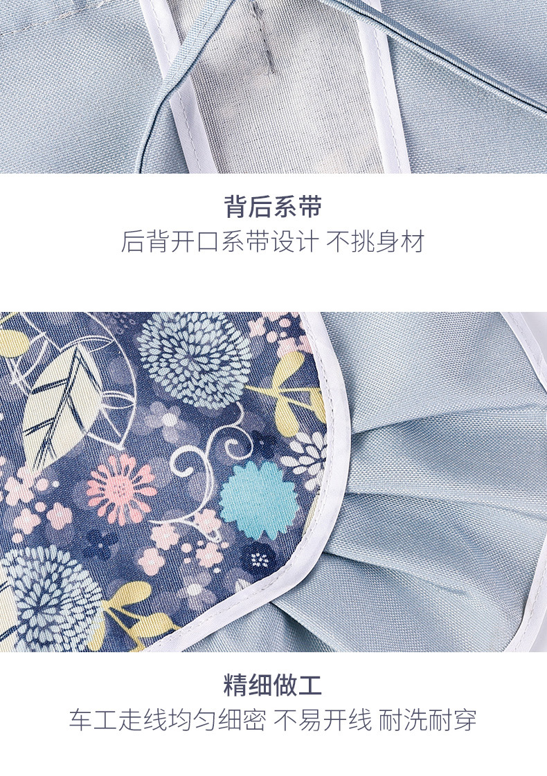 Home kitchen apron, stain-resistant and wear-resistant canvas, fresh and simple couple waists, restaurant work clothes, stain-resistant country style, sleeveless Korean style apron for women pic 7
