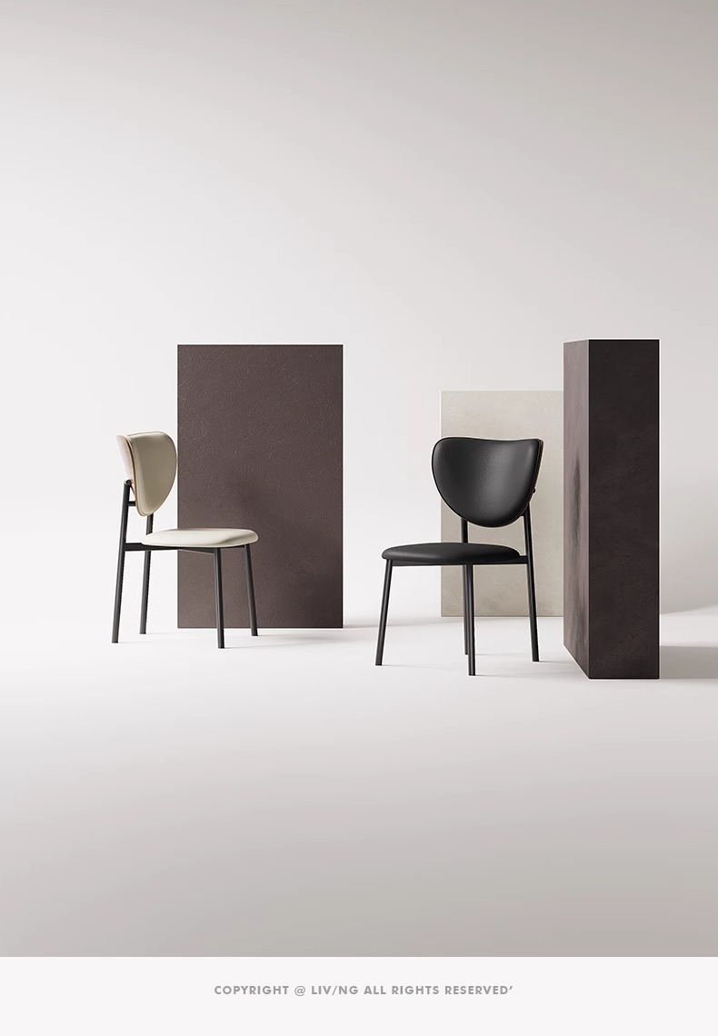 现代简约餐椅设计师轻奢家用2024新款餐厅酒店吃饭靠背椅子实木椅子复古椅子家具餐椅详情9