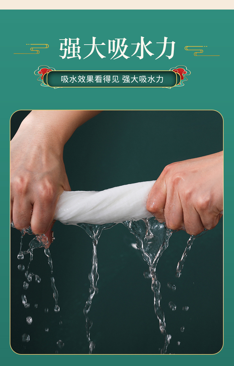 勿忘良品国潮压缩毛巾加大加厚洗脸巾旅行携带婴儿可用洁面巾详情9