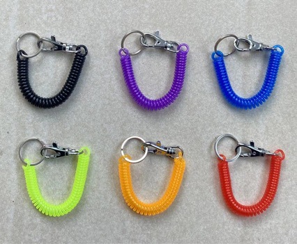 糖果色弹簧绳拉伸弹力绳子卡套挽手挂绳挂钥匙挂书包绑带门禁防丢详情2