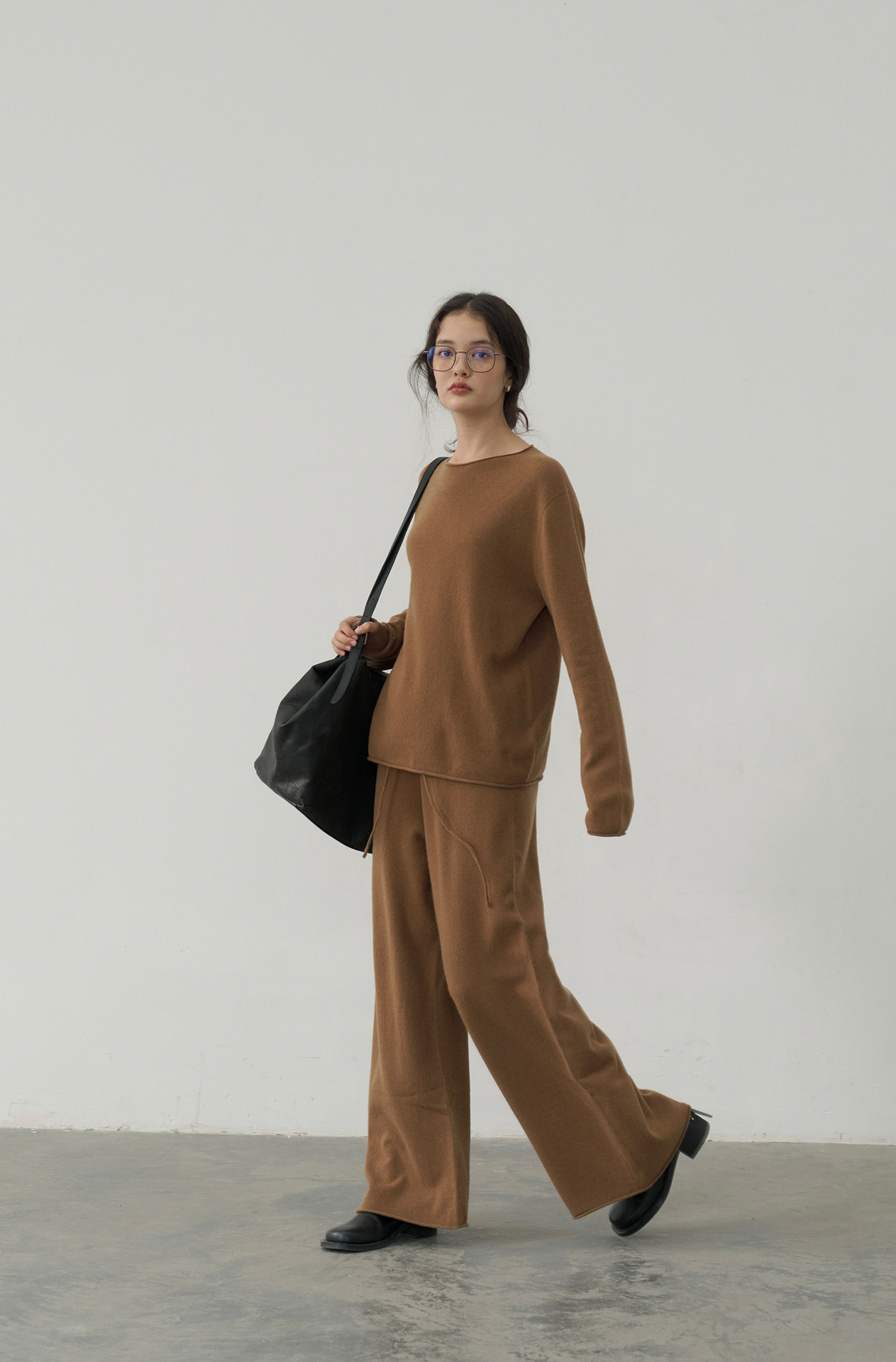 Korean-style seamless one-piece process round-neck pullover cotton and wool sweater, basic base layer for women a1183 in autumn and winter pic 11