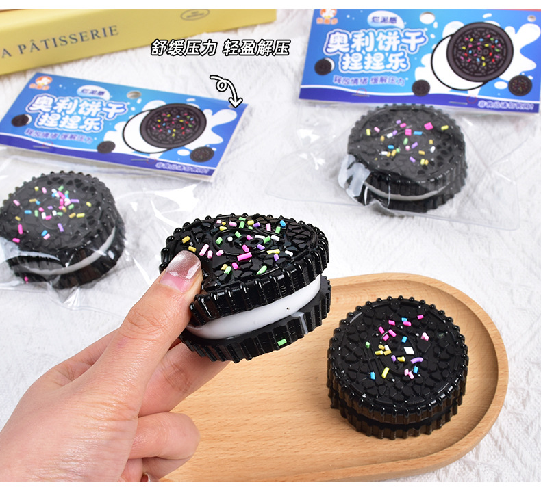 Wholesale of popular Oreo cookies, Kneading Fun simulation food play sandwich cookies, Kneading super soft and wet stress-relieving toys pic 8