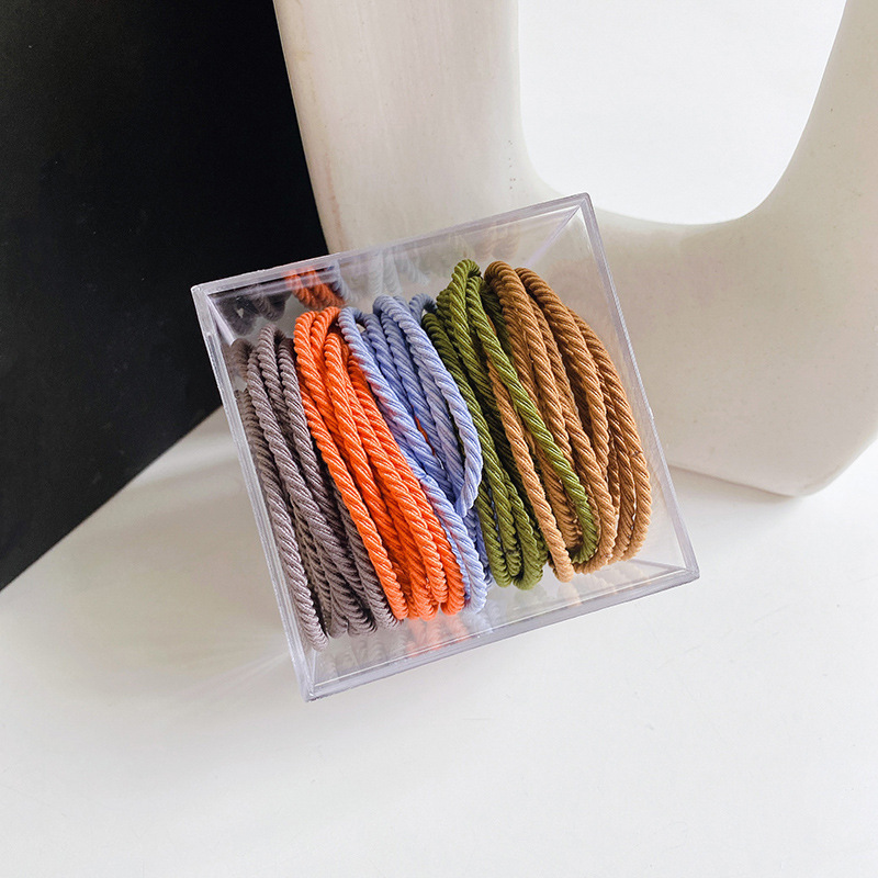 基础款无缝接发圈100根螺纹防滑高马尾发绳不伤发皮筋饰品配件详情22