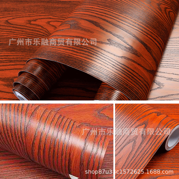 跨境批发木纹贴纸桌面衣柜柜子翻新防水自粘自带胶壁纸背景墙加厚详情28