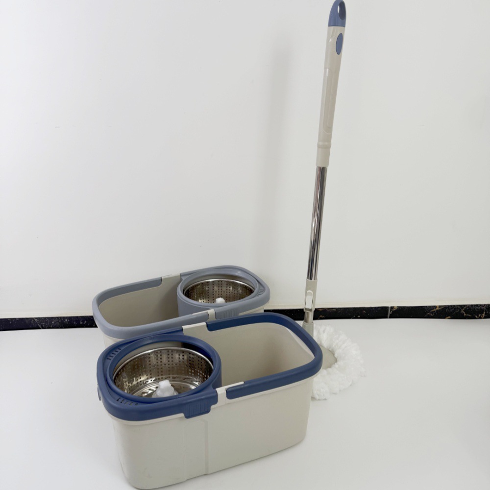 New rotary mop bucket, hand-free mop bucket, mop set, Good God Mop, dual drive handle mop bucket pic 11