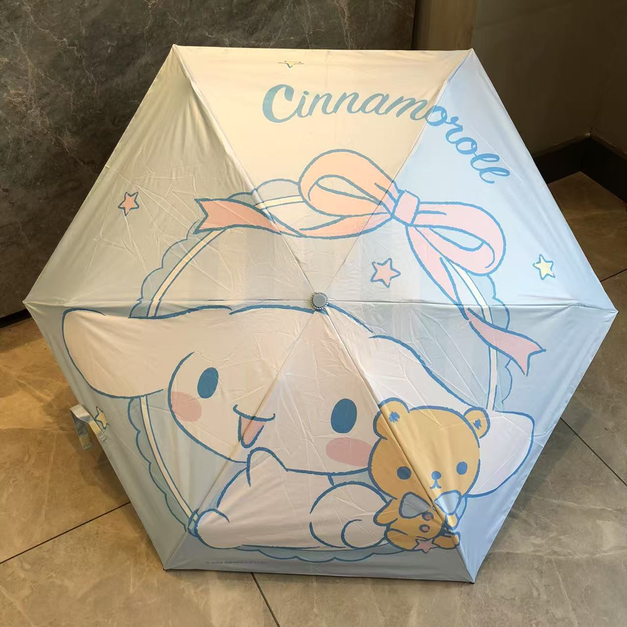 可爱大耳狗卡通图案正版授权三丽鸥晴雨伞搭配手拎袋设计遮阳防晒详情4