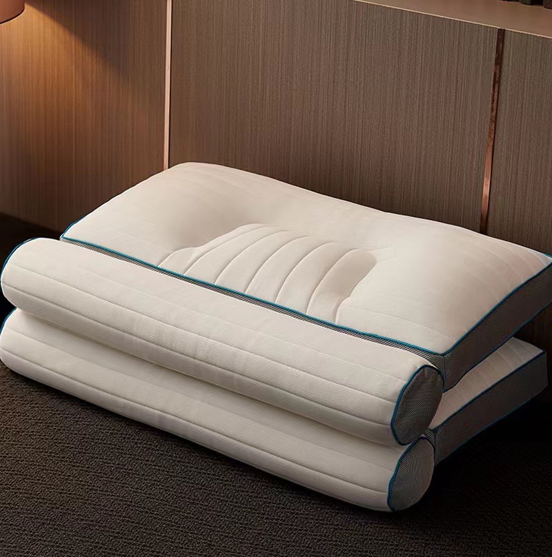 新款荞麦壳反牵引护颈椎乳胶枕头助睡眠纤维枕芯家用单人枕头批发详情15