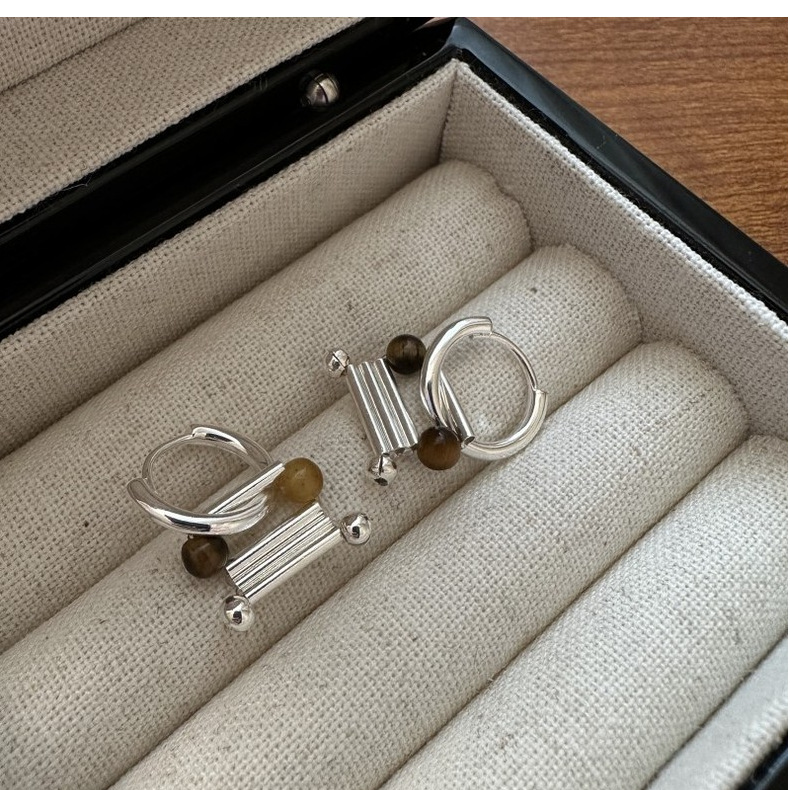 S925纯银韩版小众设计感原创设计感耳环韩系时尚简约个性耳饰品详情21