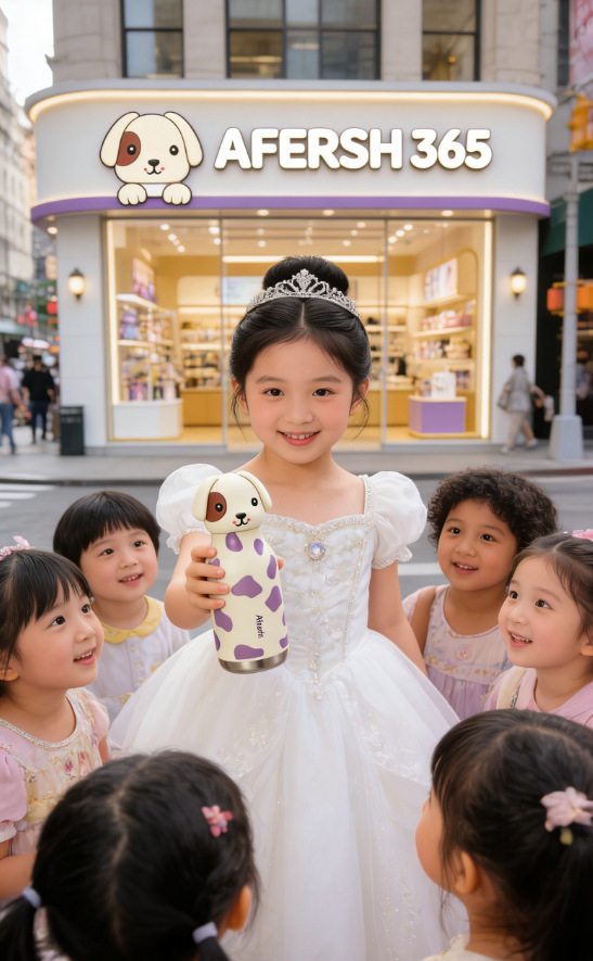 新款小狗创意卡通公仔不锈钢保温杯便携式运动水杯儿童学生杯详情17