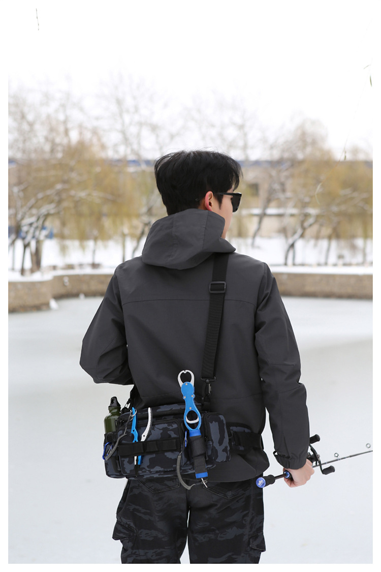 Lu Ya Bag, multi-functional waist bag, single-shoulder backpack, fishing crossbody bag, fishing gear rod bag, fishing storage bag, complete set of equipment pic 26
