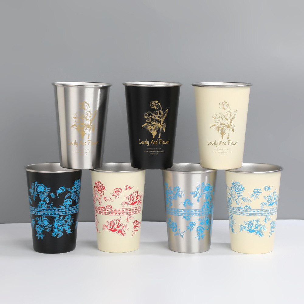 304不锈钢水杯随手杯可印刷跨境货源啤酒杯详情3