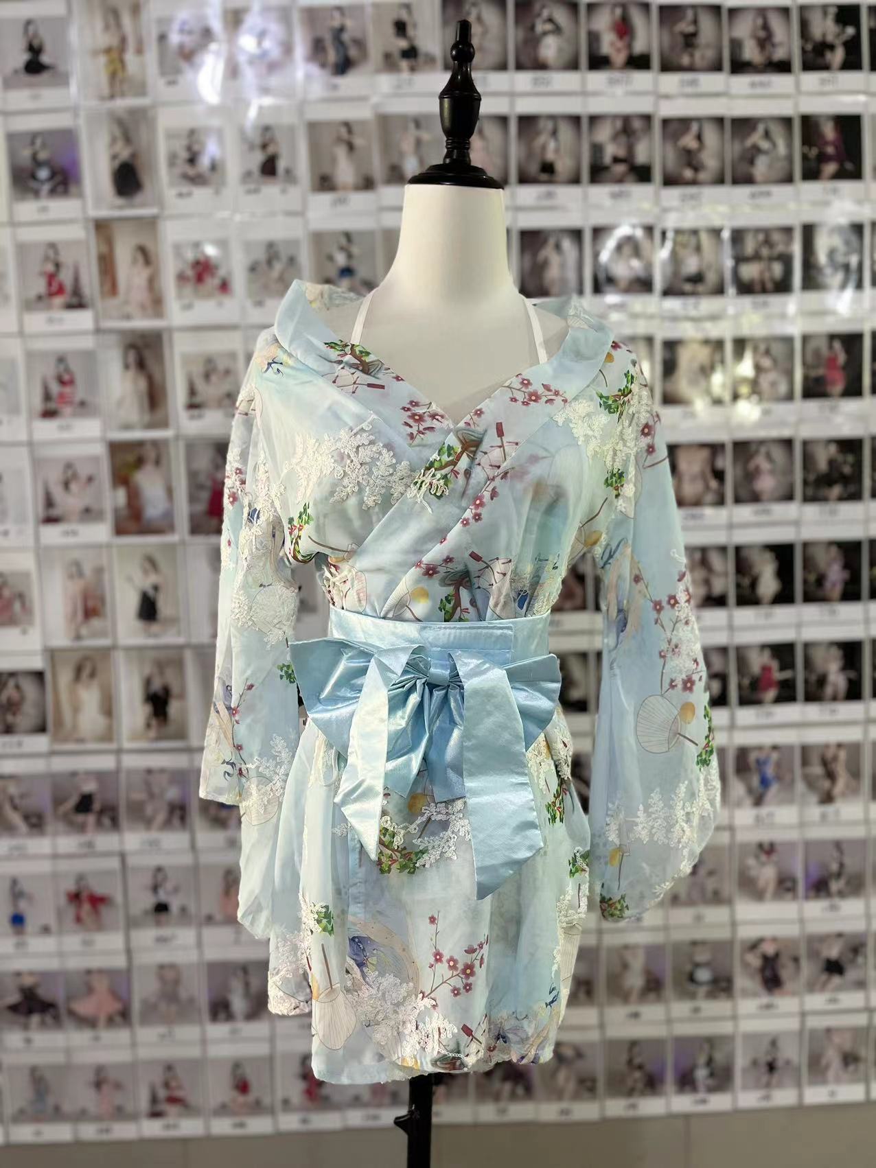 寝慕情趣内衣和服浴袍套装制服诱惑印花日系蝴蝶结性感睡衣316详情15