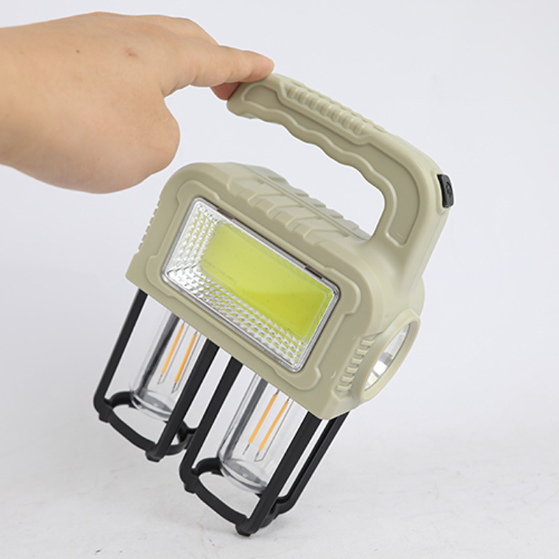 Portable camping lamp, solar-powered LED camping lamp, outdoor multi-functional tent lamp, power bank, portable lamp pic 14