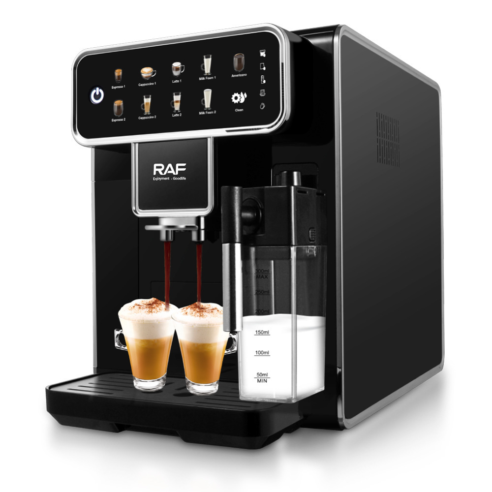 Cross-border fully automatic three-in-one coffee machine, grinding beans with milk VAT, making milk foam, bean to cup Italian coffee machine pic 3