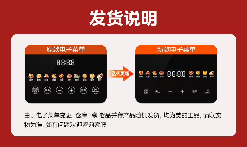 Midea air fryer, household electric fryer, no need to flip, steam tender frying and roasting, 6L5 large capacity oven KZC5089 pic 3