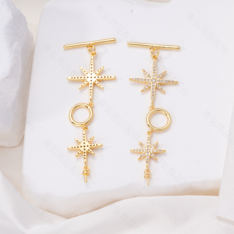 Pearl necklace buckle, octagonal ot buckle, chain buckle, sweet ending connection buckle, sweater chain, diy accessory pic 6