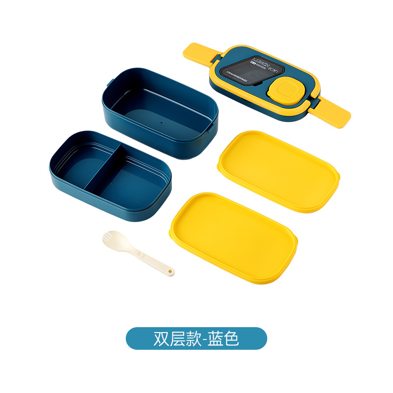 多层便当盒分格带酱料盒可微波加热学生上班族饭盒便携餐盒饭盒详情18