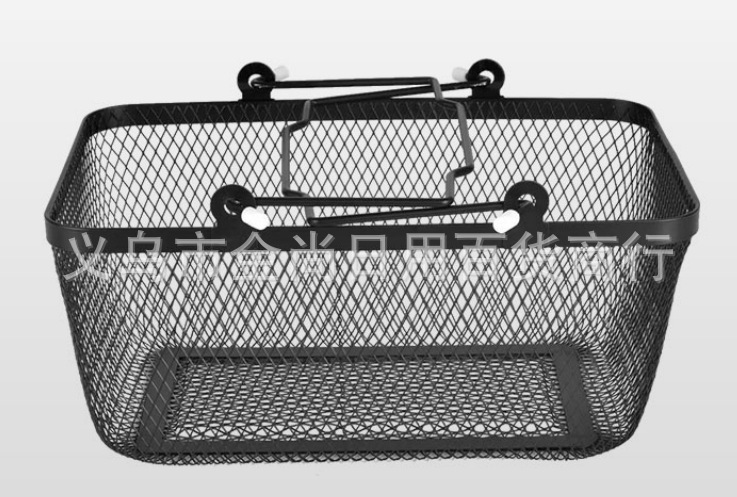 New multi-functional hollow iron frame storage basket, sundries storage basket, bathroom desktop, kitchen fruit and vegetable storage basket pic 2