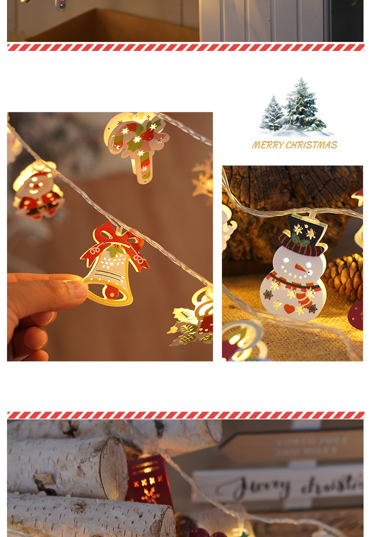 Merry Christmas! Santa Claus, led light strings, colorful lights, Christmas lights, ironwork, Christmas decorative lights, Christmas tree light strings pic 10
