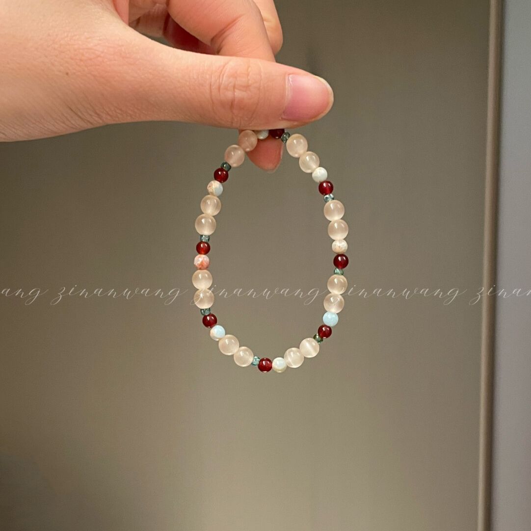 Linmu Shoushan Stone retro Niche bracelet design, Chinese-style beaded high-end and versatile Chinese bracelet, exquisite and fresh pic 4