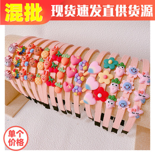 义乌地摊头发饰品2元文具店批发网红女宽边镶钻高颅顶发箍头箍G21详情36