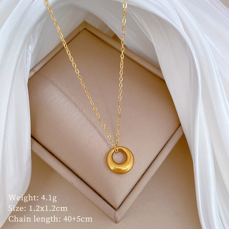 【通体钛钢】炉内真金幸运草爆款冷淡项链女ins网红锁骨链配饰品详情35