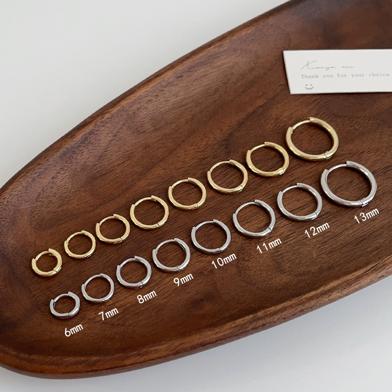 经典日常素圈金属耳圈女韩国简约个性百搭气质时尚耳钉耳环耳饰详情2