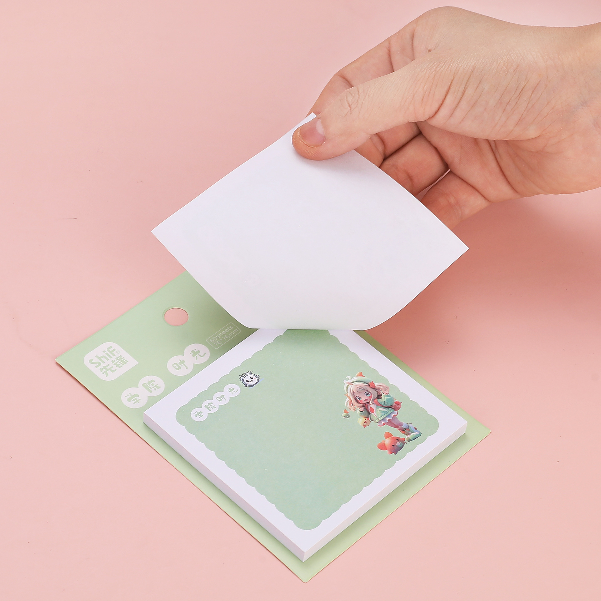 Pioneer 8672 Student sticky Notes with cute cartoon character designs and colorful notepad pic 7